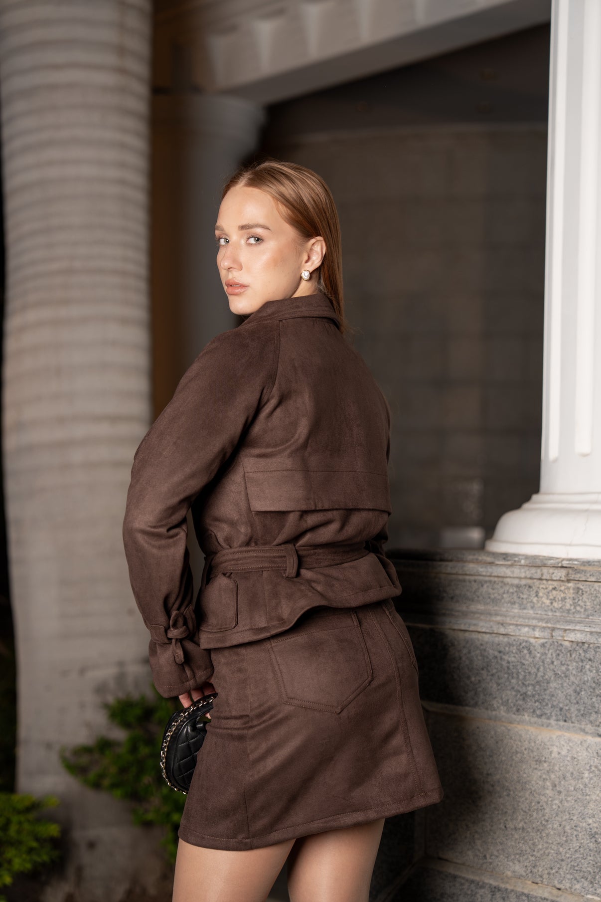 ISADORA DARK TRENCH SET