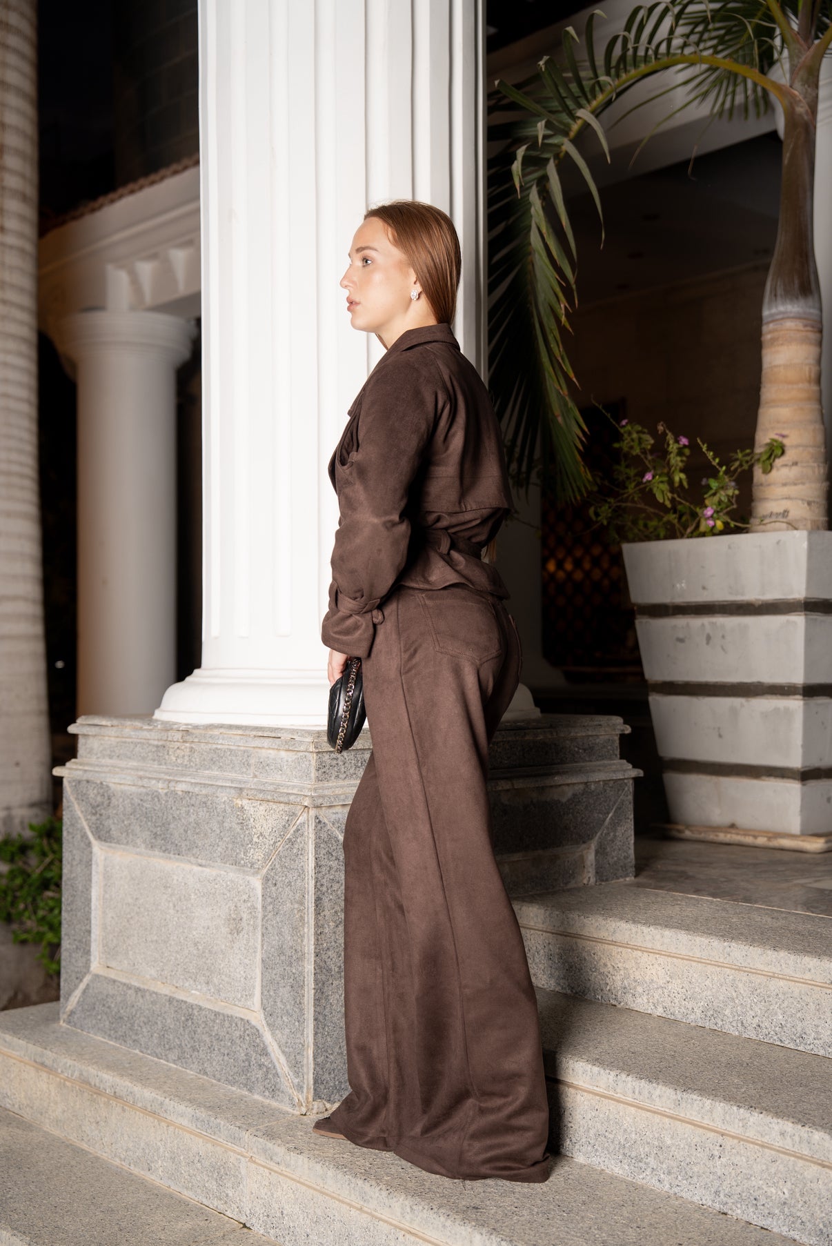 ISADORA DARK TRENCH SET